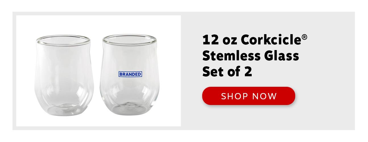 Corkcicle Stemless Glass Set of 2